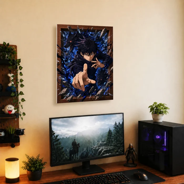 JJK - Megumi Fushiguro Metal Poster Wall
  Decor - B - Image 4