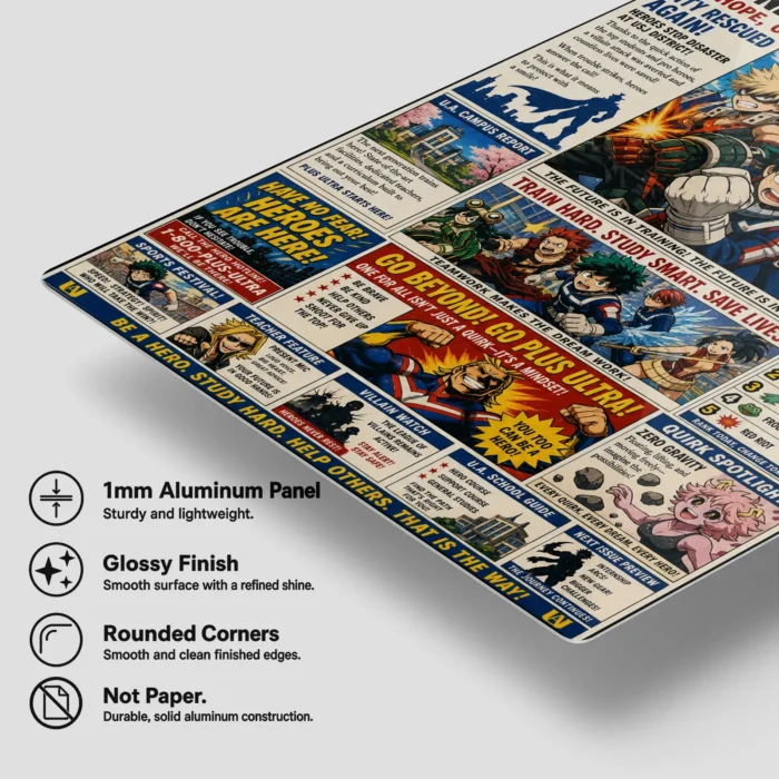 MHA Metal Poster Wall Decor - Image 5