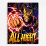 MHA - All Might Metal Poster Wall Decor