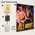 MHA - All Might Metal Poster Wall Decor - Image 2