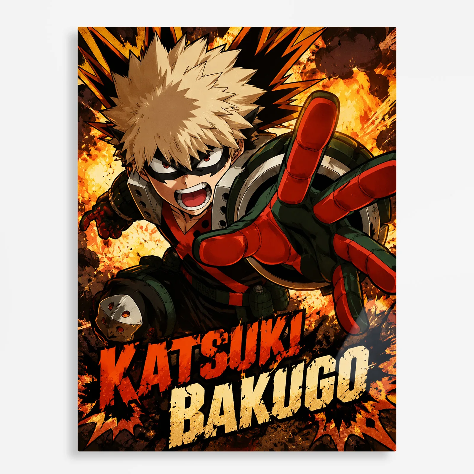 anime metal poster (267) s1 MHA - Katsuki Bakugo Metal Poster Wall
Decor - Image 1