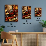MHA - Katsuki Bakugo Metal Poster Wall
  Decor - Image 6