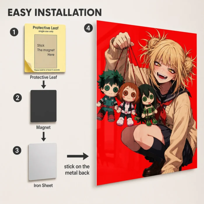 MHA - Himiko Toga Metal Poster Wall
  Decor - Image 2