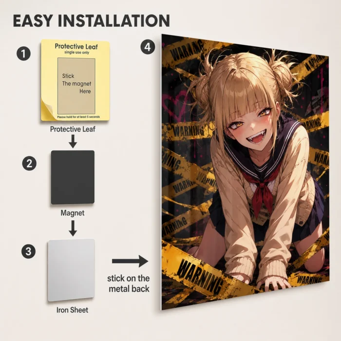 MHA - Himiko Toga Metal Poster Wall
  Decor - A - Image 2