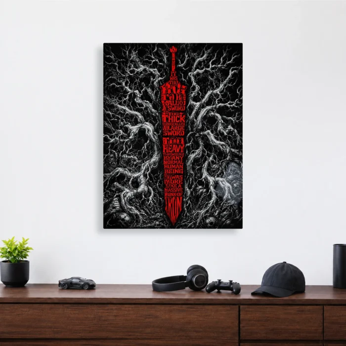 Dark Fantasy Sword Metal Poster Wall
  Decor - Image 3
