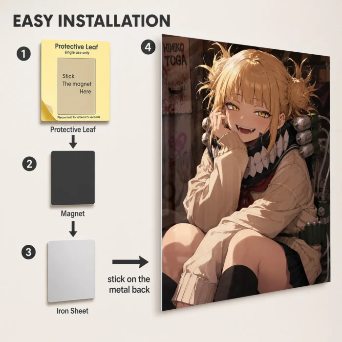 MHA - Himiko Toga Metal Poster Wall
  Decor - B - Image 2