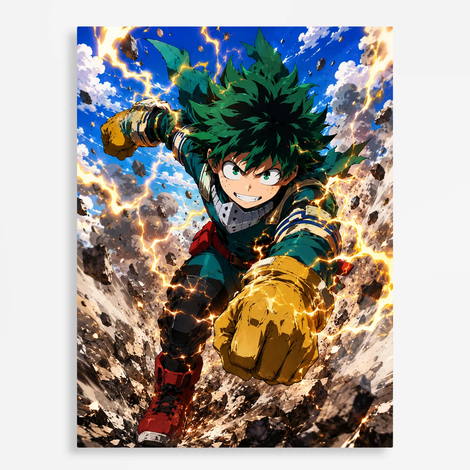 anime metal poster (271) s1 MHA - Izuku Midoriya Metal Poster Wall
Decor - Image 1