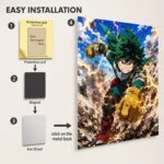 MHA - Izuku Midoriya Metal Poster Wall
  Decor - Image 2