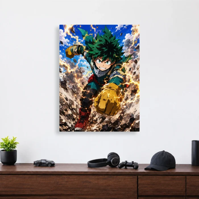MHA - Izuku Midoriya Metal Poster Wall
  Decor - Image 3