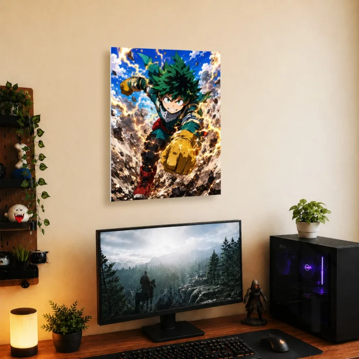 MHA - Izuku Midoriya Metal Poster Wall
  Decor - Image 4