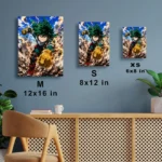 MHA - Izuku Midoriya Metal Poster Wall
  Decor - Image 6
