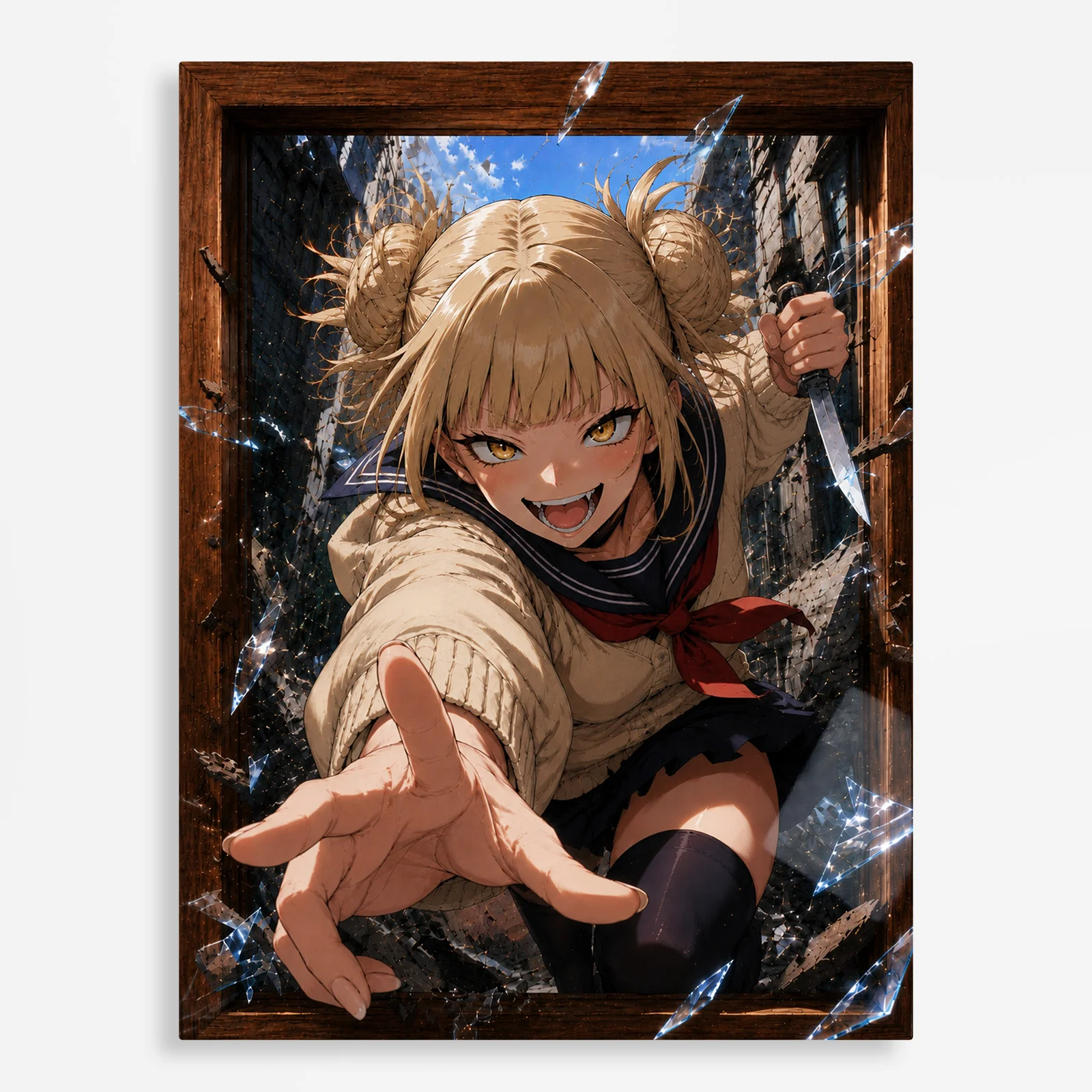 anime metal poster (273) s1 MHA - Himiko Toga Metal Poster Wall
Decor - C - Image 1