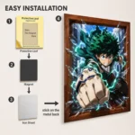 MHA - Izuku Midoriya Metal Poster Wall
  Decor - A - Image 2