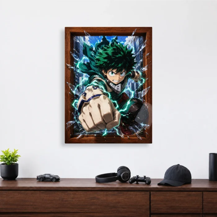 MHA - Izuku Midoriya Metal Poster Wall
  Decor - A - Image 3