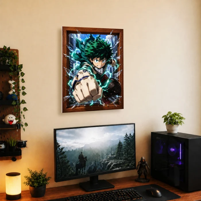 MHA - Izuku Midoriya Metal Poster Wall
  Decor - A - Image 4
