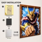 MHA - All Might Metal Poster Wall Decor
  - A - Image 2