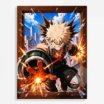 MHA - Katsuki Bakugo Metal Poster Wall
  Decor - A