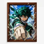 MHA - Izuku Midoriya Metal Poster Wall
  Decor - B