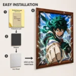 MHA - Izuku Midoriya Metal Poster Wall
  Decor - B - Image 2