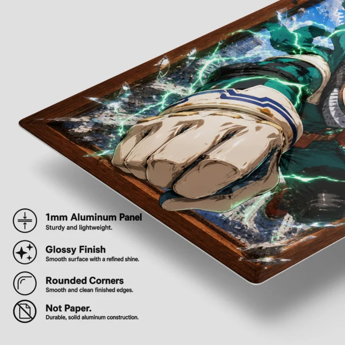 MHA - Izuku Midoriya Metal Poster Wall
  Decor - B - Image 5