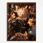 MHA - Katsuki Bakugo Metal Poster Wall
  Decor - C