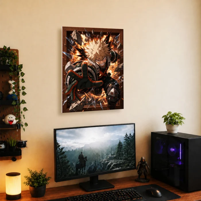 MHA - Katsuki Bakugo Metal Poster Wall
  Decor - C - Image 4