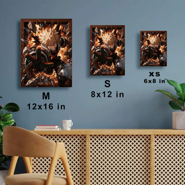 MHA - Katsuki Bakugo Metal Poster Wall
  Decor - C - Image 6