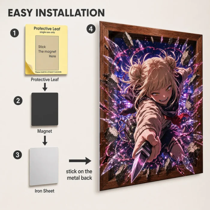 MHA - Himiko Toga Metal Poster Wall
  Decor - D - Image 2