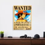 OP - Portgas D. Ace Wanted Metal Poster
  Wall Decor - Image 3