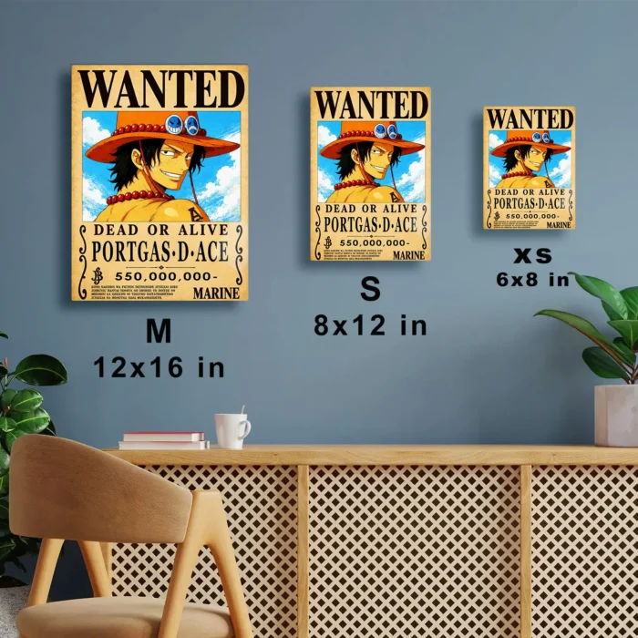 OP - Portgas D. Ace Wanted Metal Poster
  Wall Decor - Image 6