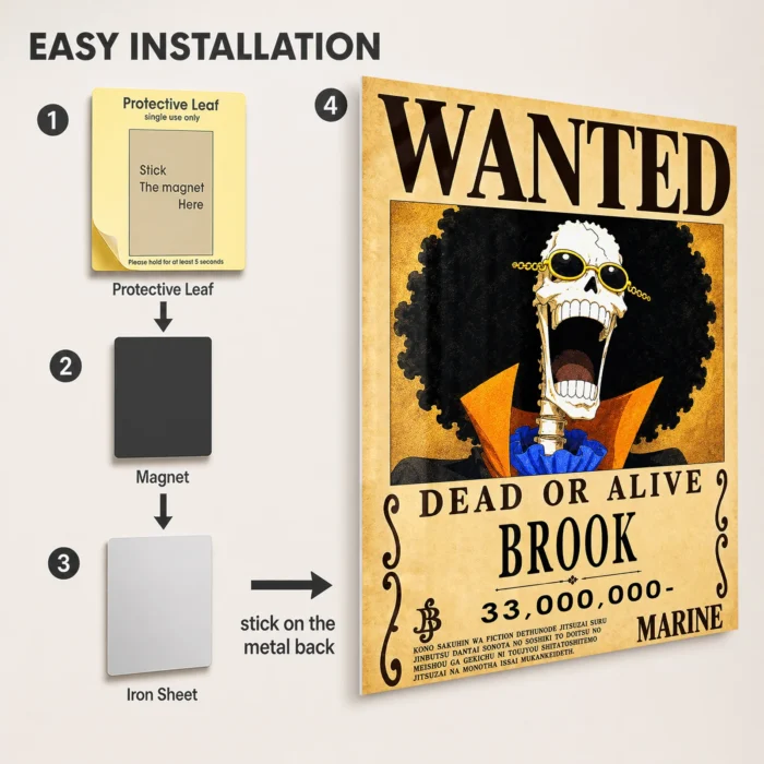 OP - Brook Wanted Metal Poster Wall
  Decor - Image 2