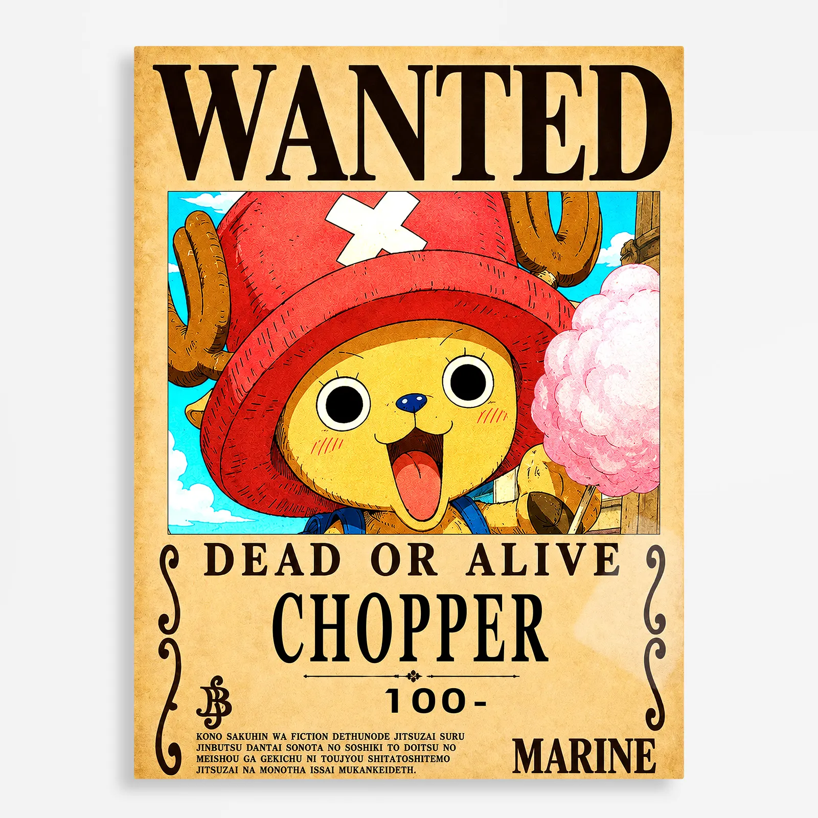 anime metal poster (284) s1 OP - Tony Tony Chopper Wanted Metal
Poster Wall Decor - Image 1