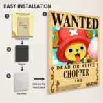 OP - Tony Tony Chopper Wanted Metal
  Poster Wall Decor - Image 2
