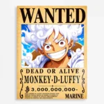 OP - Monkey D. Luffy Wanted Metal Poster
  Wall Decor