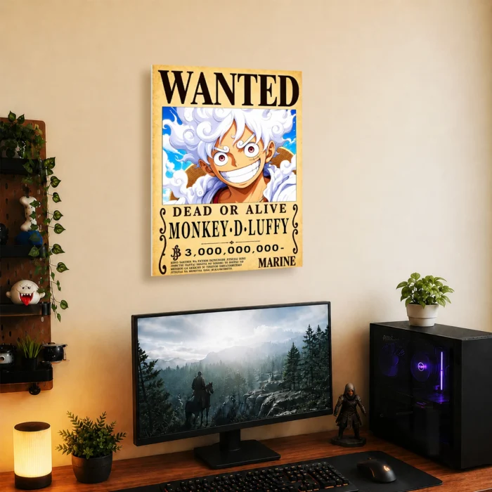 OP - Monkey D. Luffy Wanted Metal Poster
  Wall Decor - Image 4