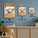 OP - Monkey D. Luffy Wanted Metal Poster
  Wall Decor - Image 6