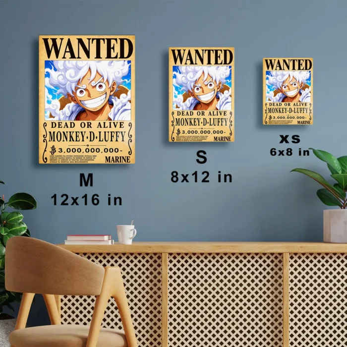 OP - Monkey D. Luffy Wanted Metal Poster
  Wall Decor - Image 6