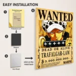 OP - Trafalgar D. Water Law Wanted Metal
  Poster Wall Decor - Image 2