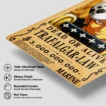 OP - Trafalgar D. Water Law Wanted Metal
  Poster Wall Decor - Image 5