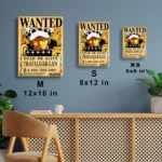 OP - Trafalgar D. Water Law Wanted Metal
  Poster Wall Decor - Image 6