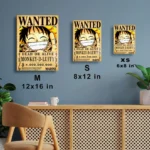 OP - Monkey D. Luffy Wanted Metal Poster
  Wall Decor - A - Image 6