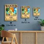 OP - Nami Wanted Metal Poster Wall Decor - Image 6