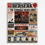 Dark Fantasy Newspaper Metal Poster Wall
  Decor