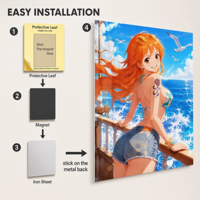 OP - Nami Metal Poster Wall Decor - Image 2