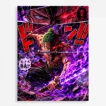 OP - Roronoa Zoro Metal Poster Wall
  Decor