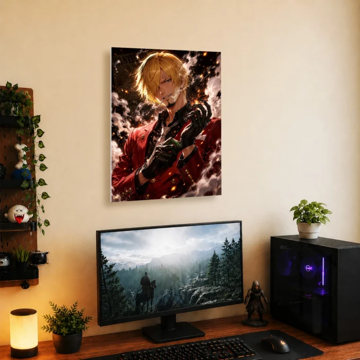 OP - Sanji Metal Poster Wall Decor - Image 4
