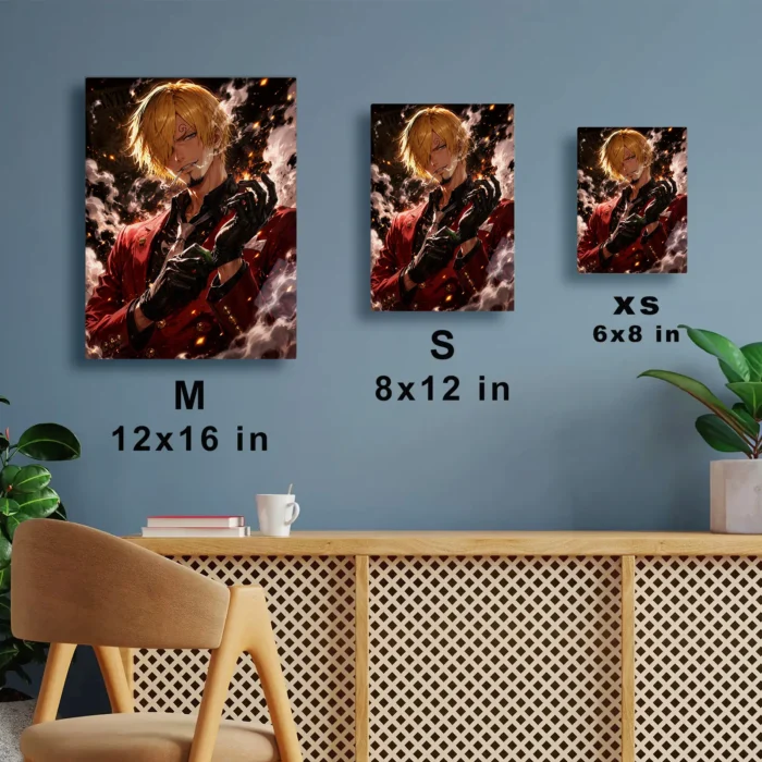 OP - Sanji Metal Poster Wall Decor - Image 6
