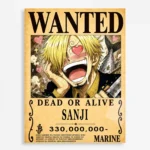 OP - Sanji Wanted Metal Poster Wall
  Decor