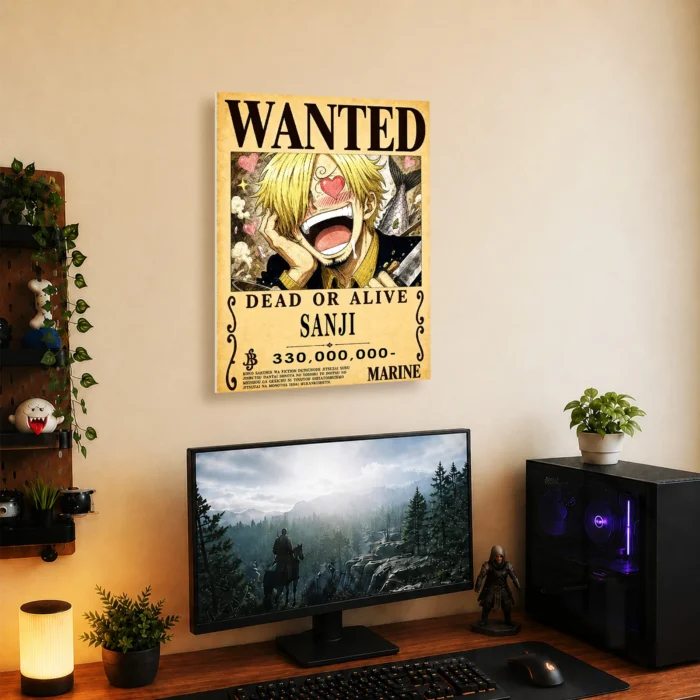 OP - Sanji Wanted Metal Poster Wall
  Decor - Image 4