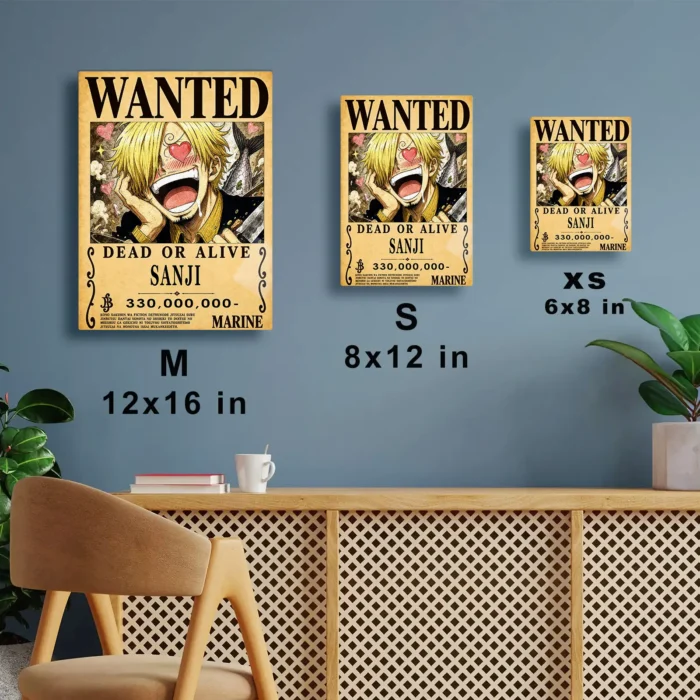 OP - Sanji Wanted Metal Poster Wall
  Decor - Image 6